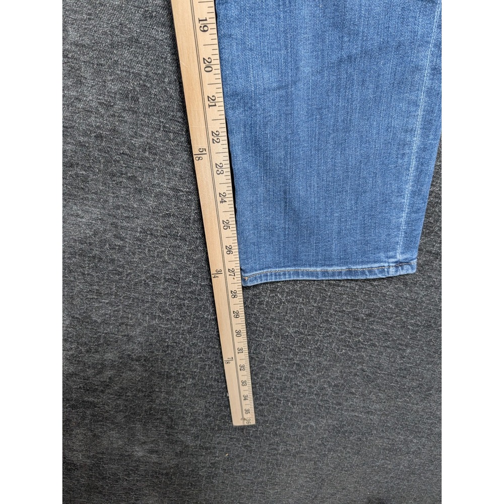 Express Mens Hyper Stretch Classic Straight Leg Jeans Blue Medium Wash 32x30 - Picture 4 of 7